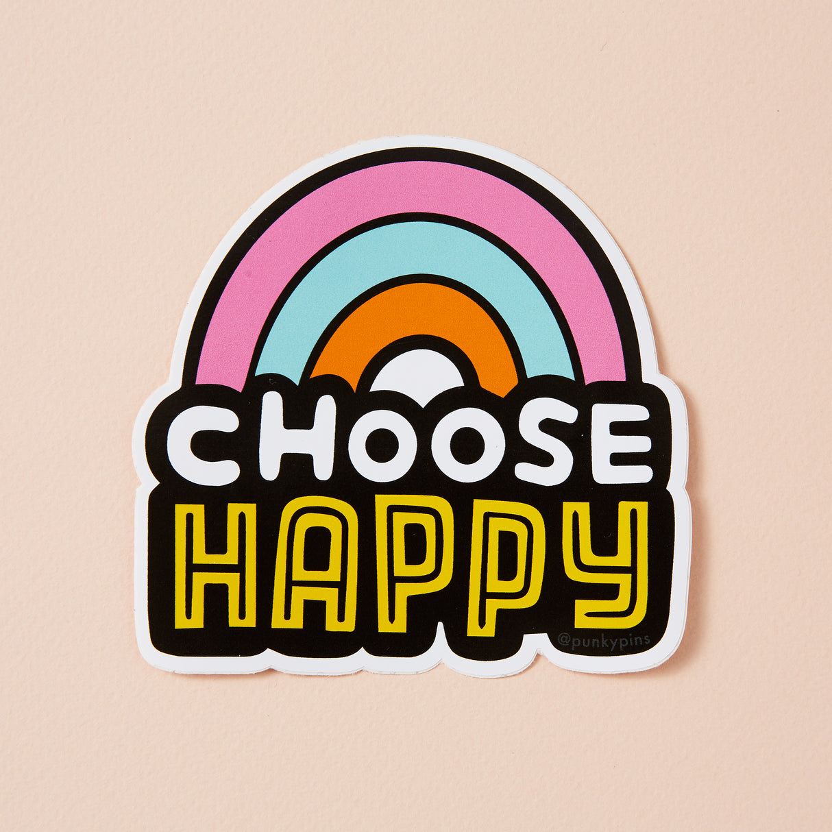Choose Happy Vinyl Sticker