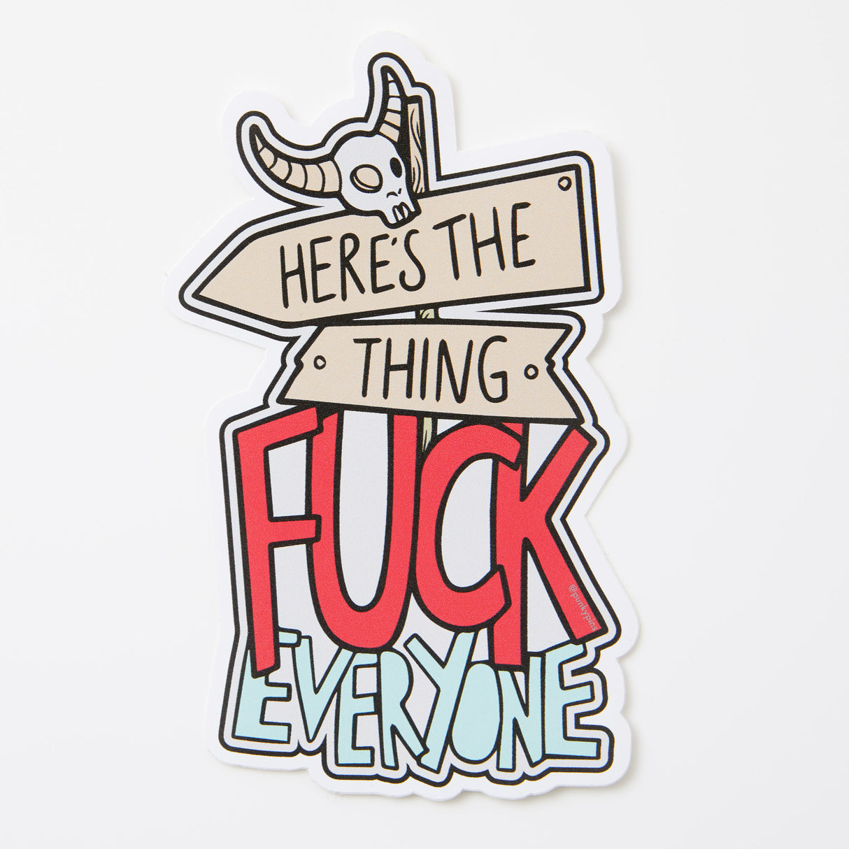 Here's The Thing Vinyl Sticker