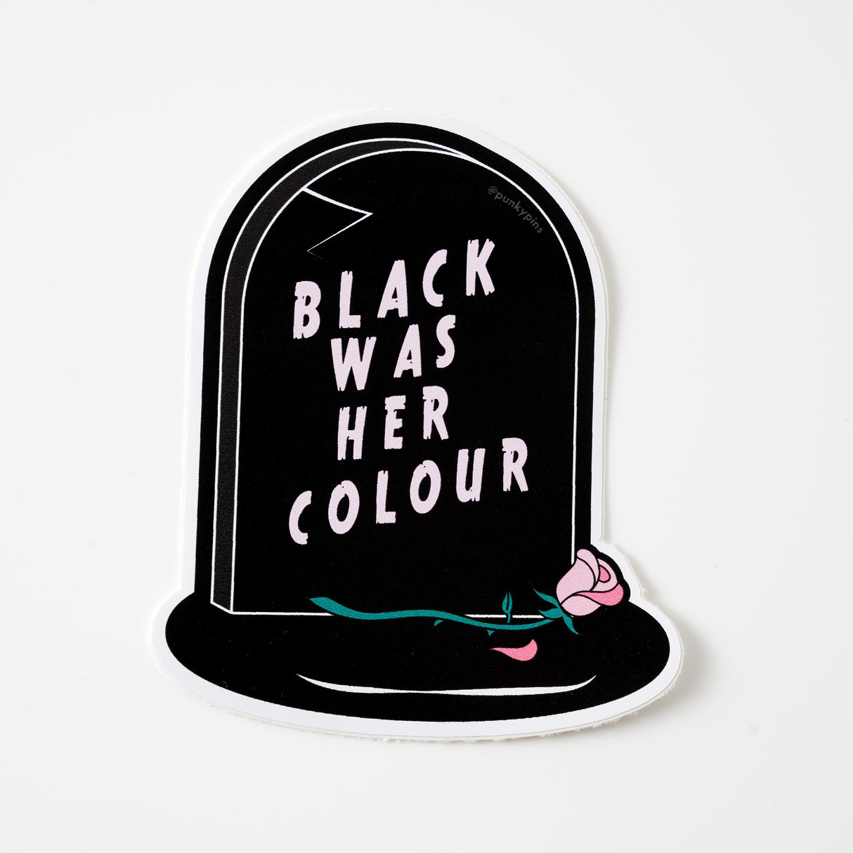 Black Was Her Colour Vinyl Sticker