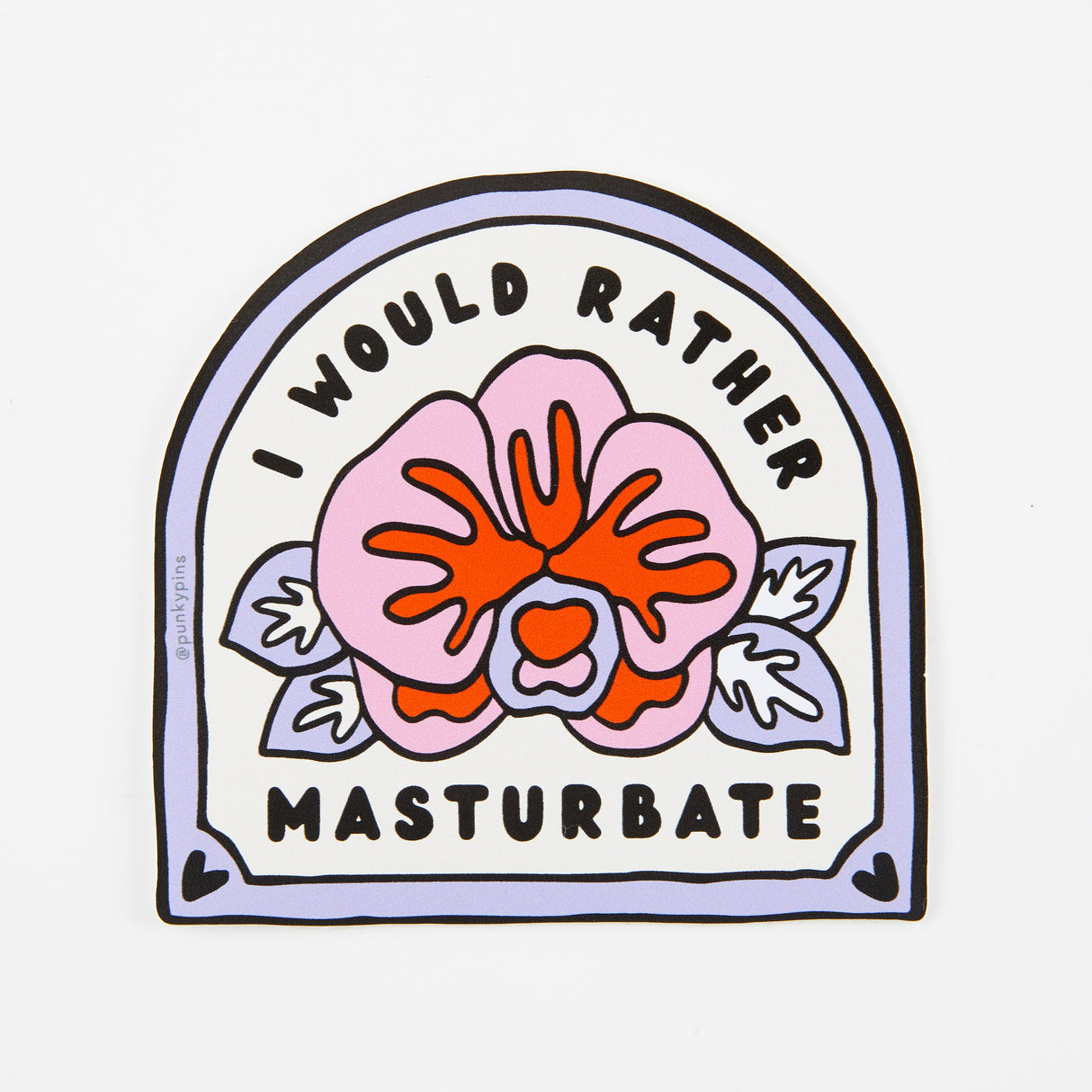 I Would Rather Masturbate Vinyl Sticker
