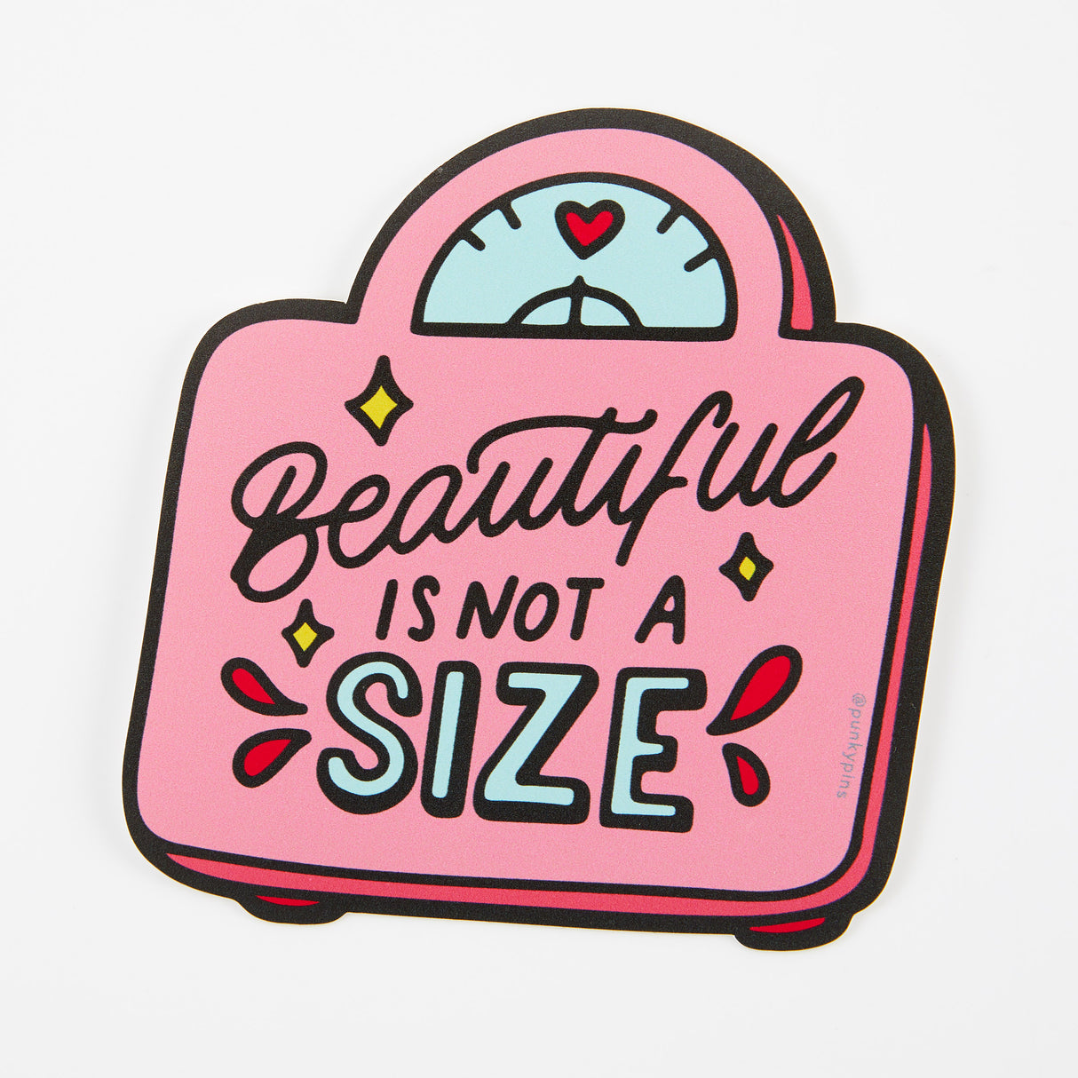 Beautiful Is Not A Size Vinyl Sticker
