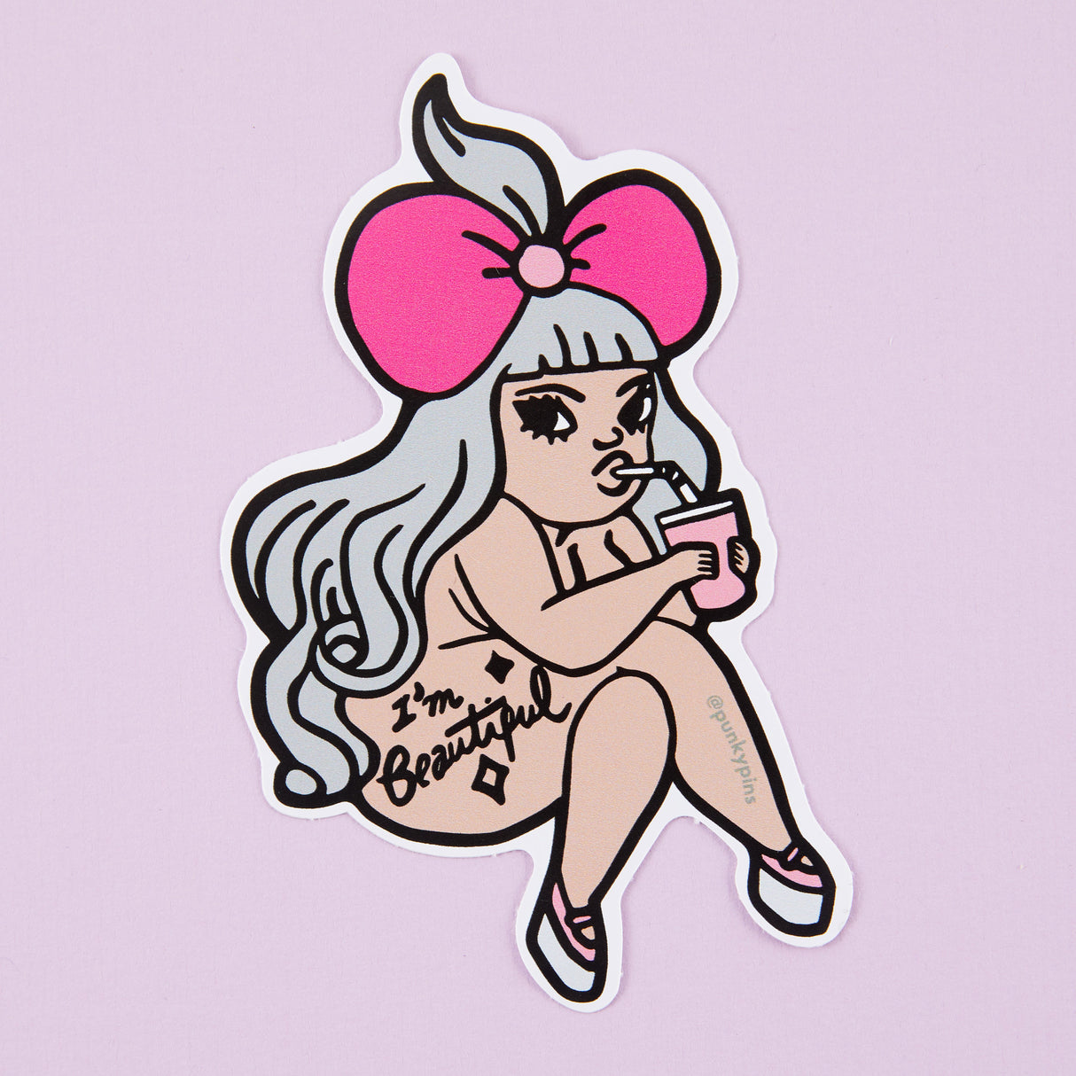 I'm Beautiful Vinyl Sticker