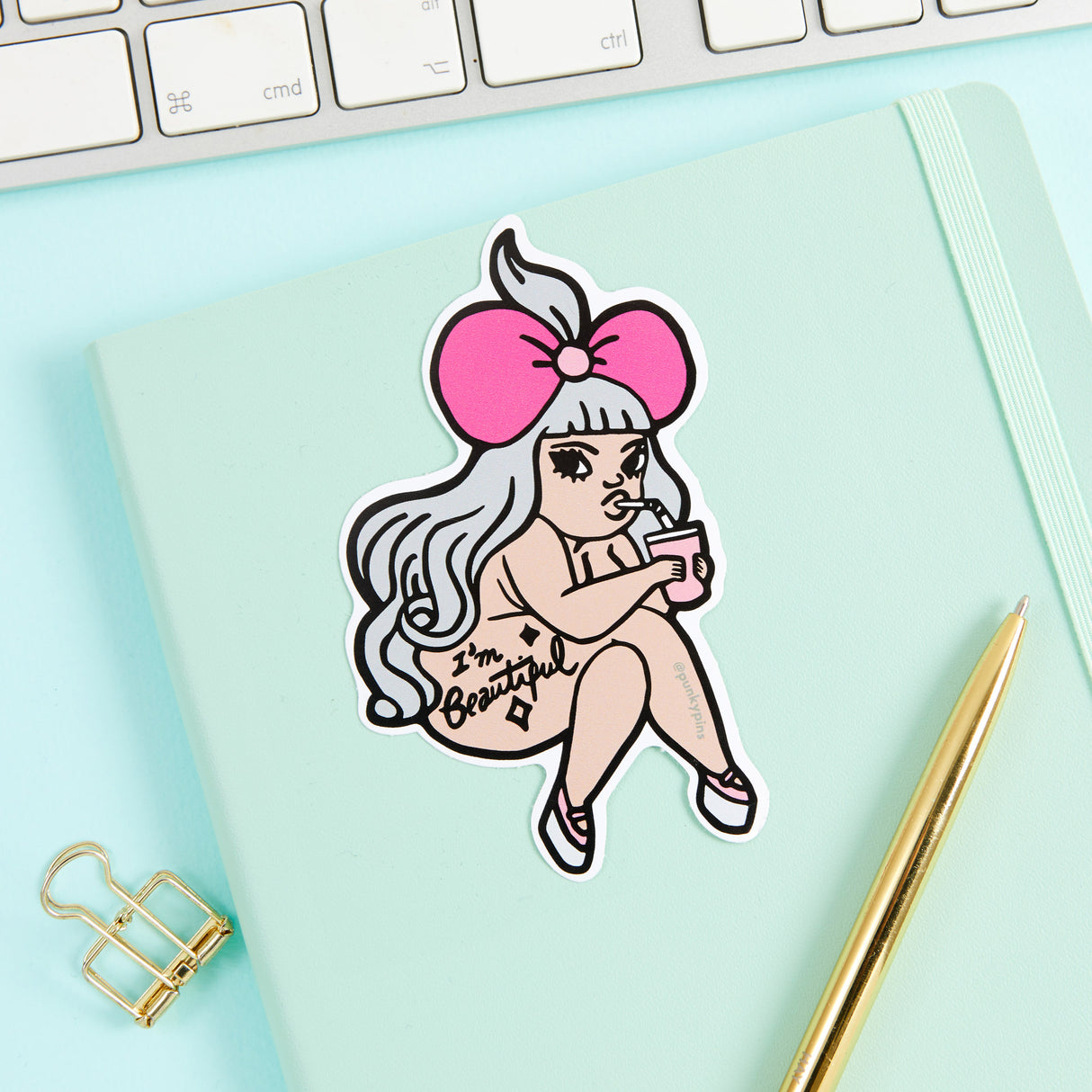 I'm Beautiful Vinyl Sticker