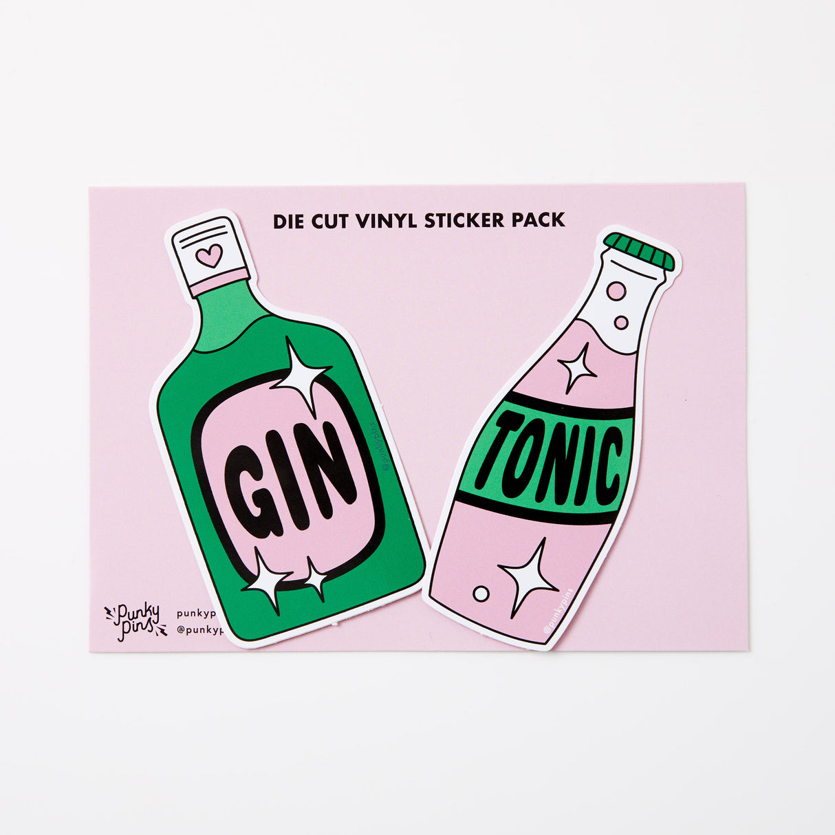 Gin & Tonic 2x Vinyl Sticker Pack
