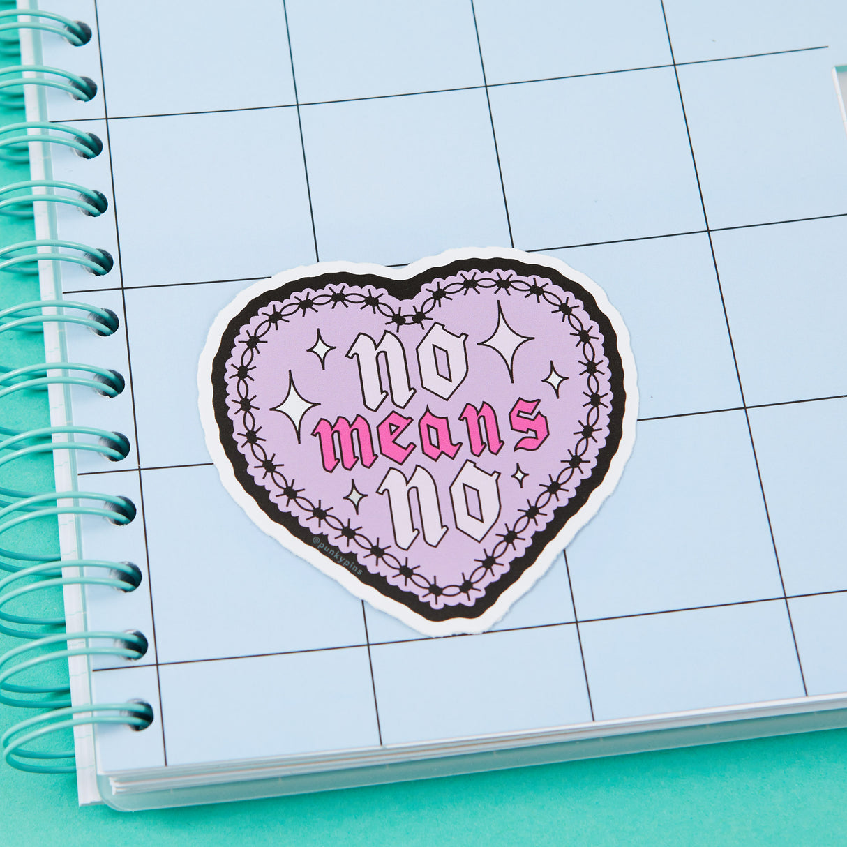 No Means No Vinyl Sticker