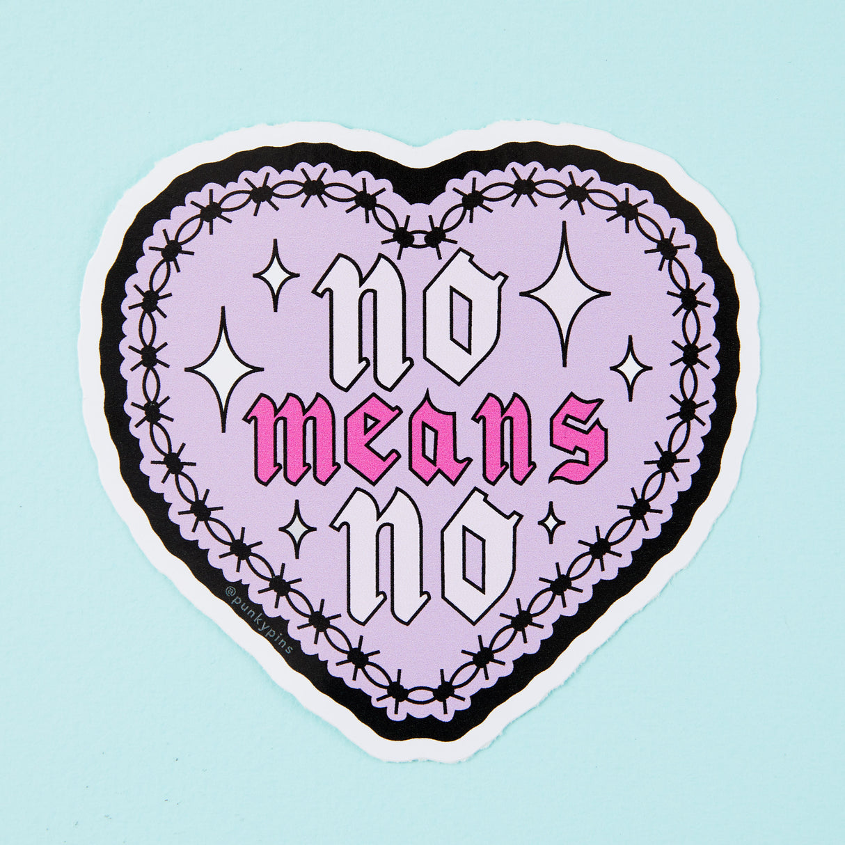No Means No Vinyl Sticker