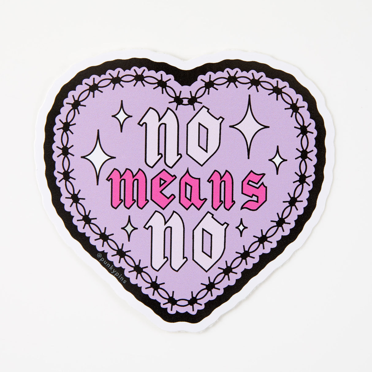 No Means No Vinyl Sticker