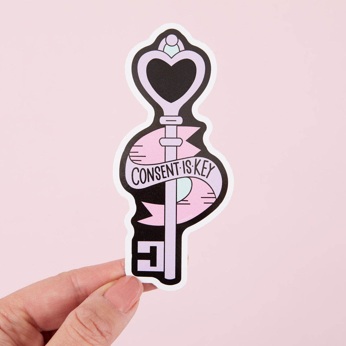 Consent Is Key Vinyl Sticker
