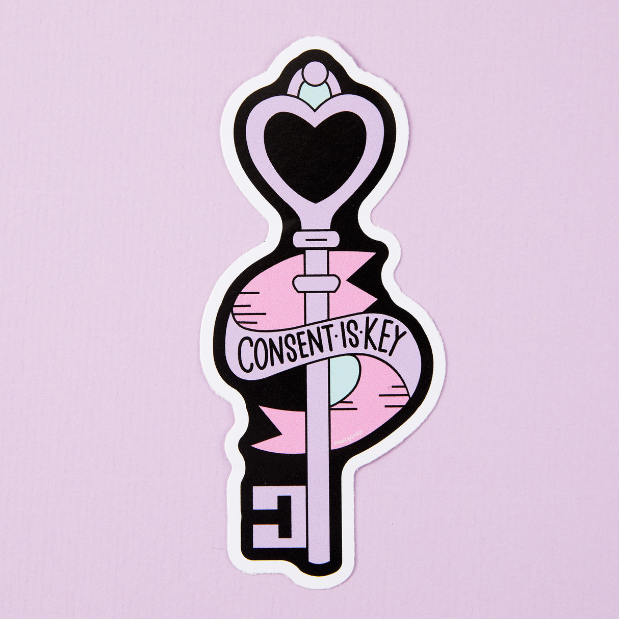 Consent Is Key Vinyl Sticker