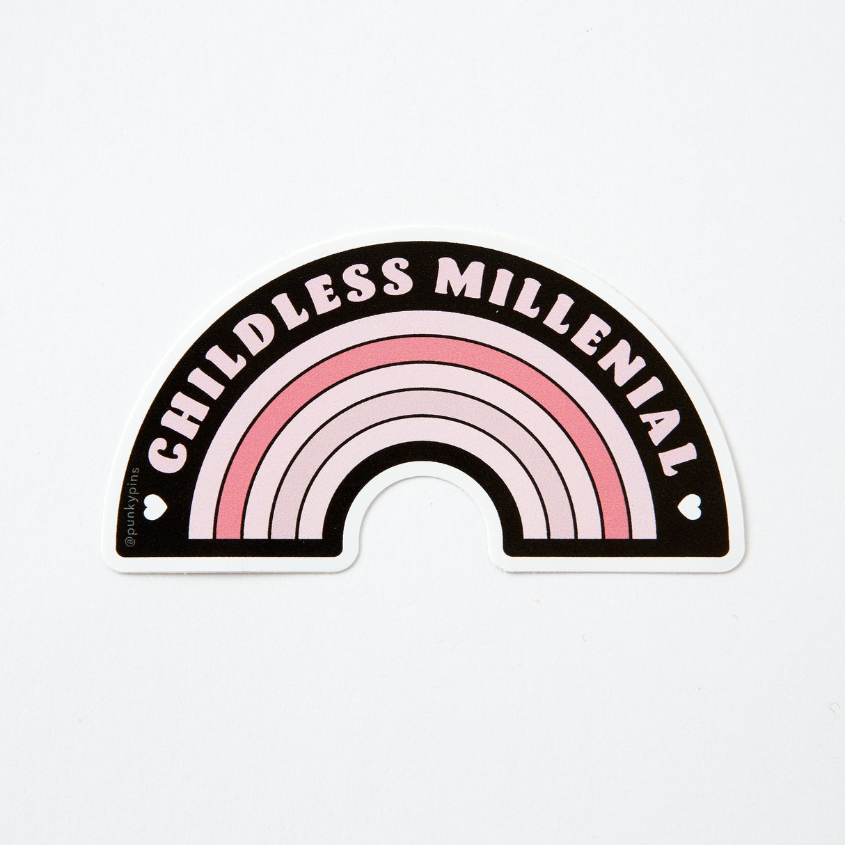 Childless Millennial Vinyl Sticker - Pink