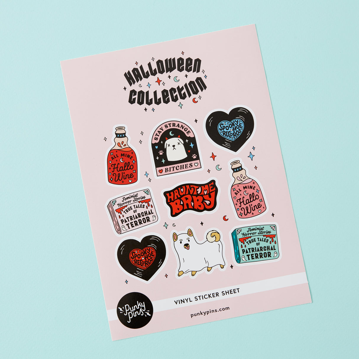 Halloween A5 Vinyl Sticker Sheet
