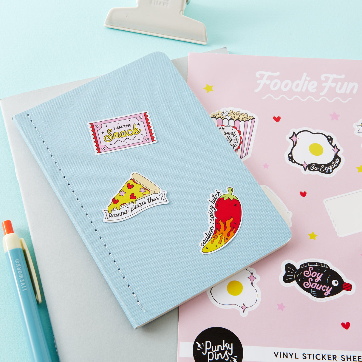 Foodie Fun Vinyl A5 Sticker Sheet