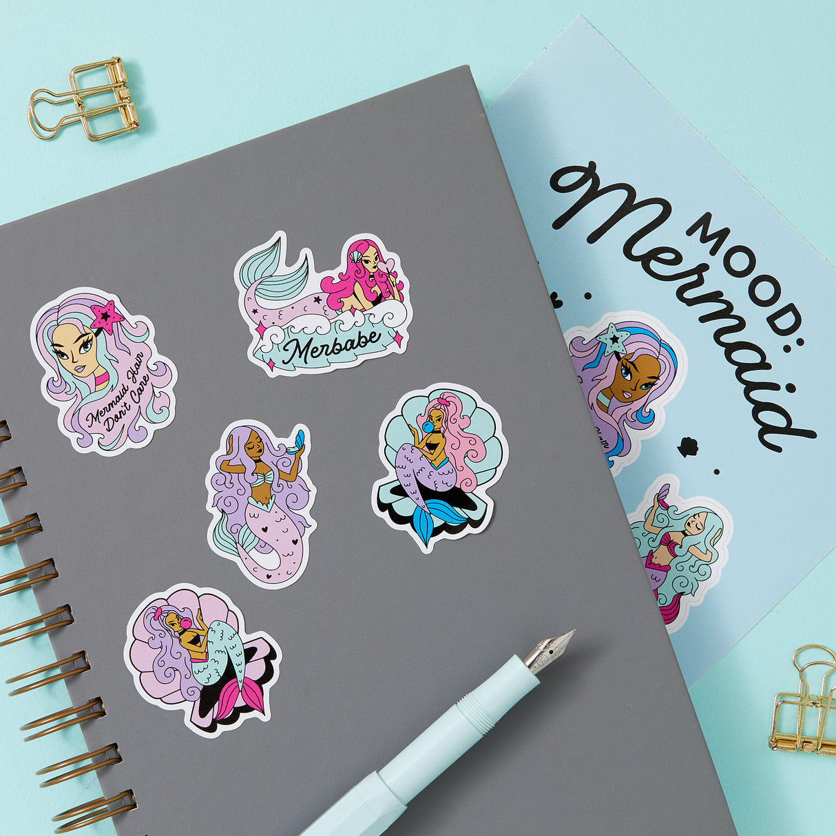 Mood: Mermaid Vinyl A5 Sticker Sheet