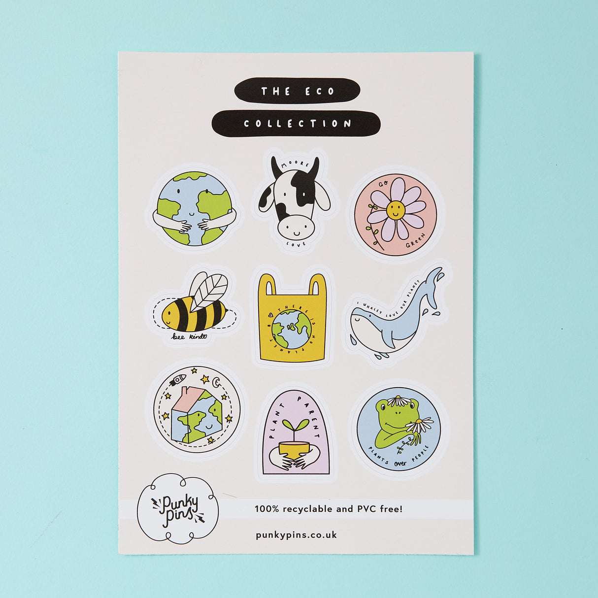 Earth Friends Eco A5 Paper Sticker Sheet