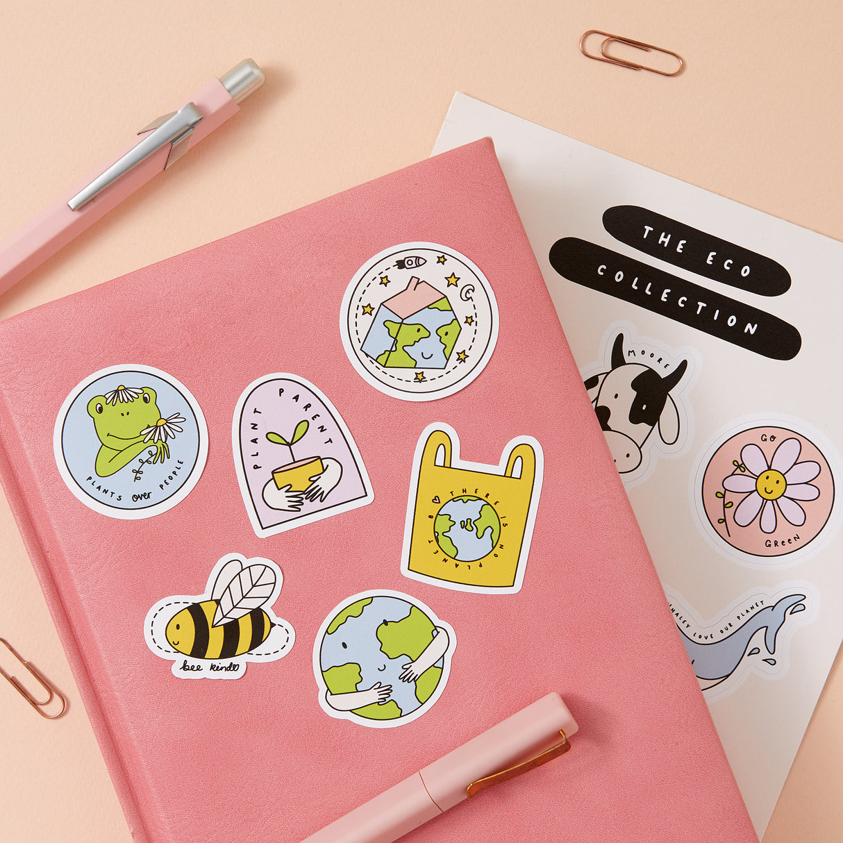 Earth Friends Eco A5 Paper Sticker Sheet