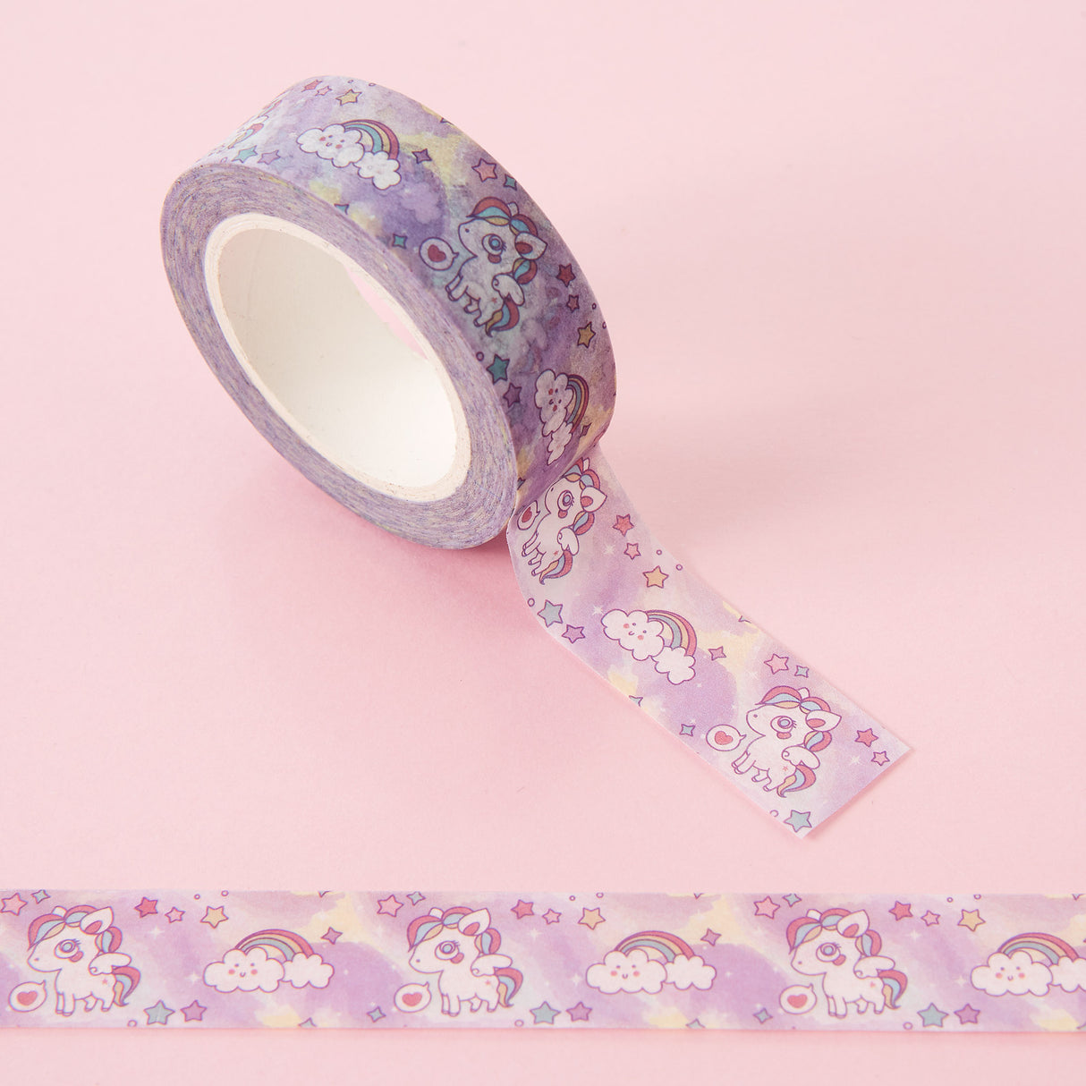 Rainbow Kawaii Unicorn Washi Tape