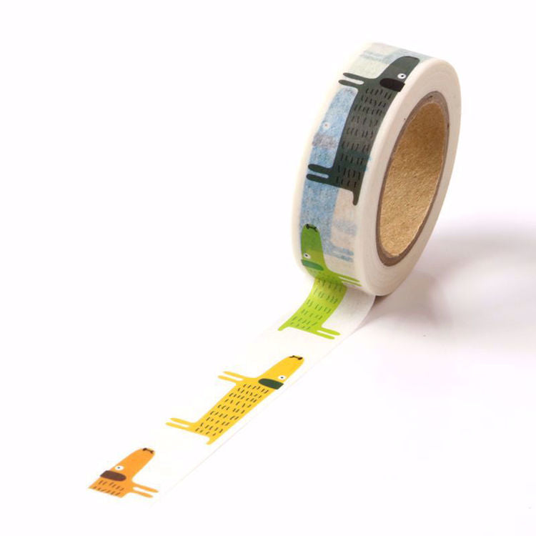 Coloured Dogs Washi Tape