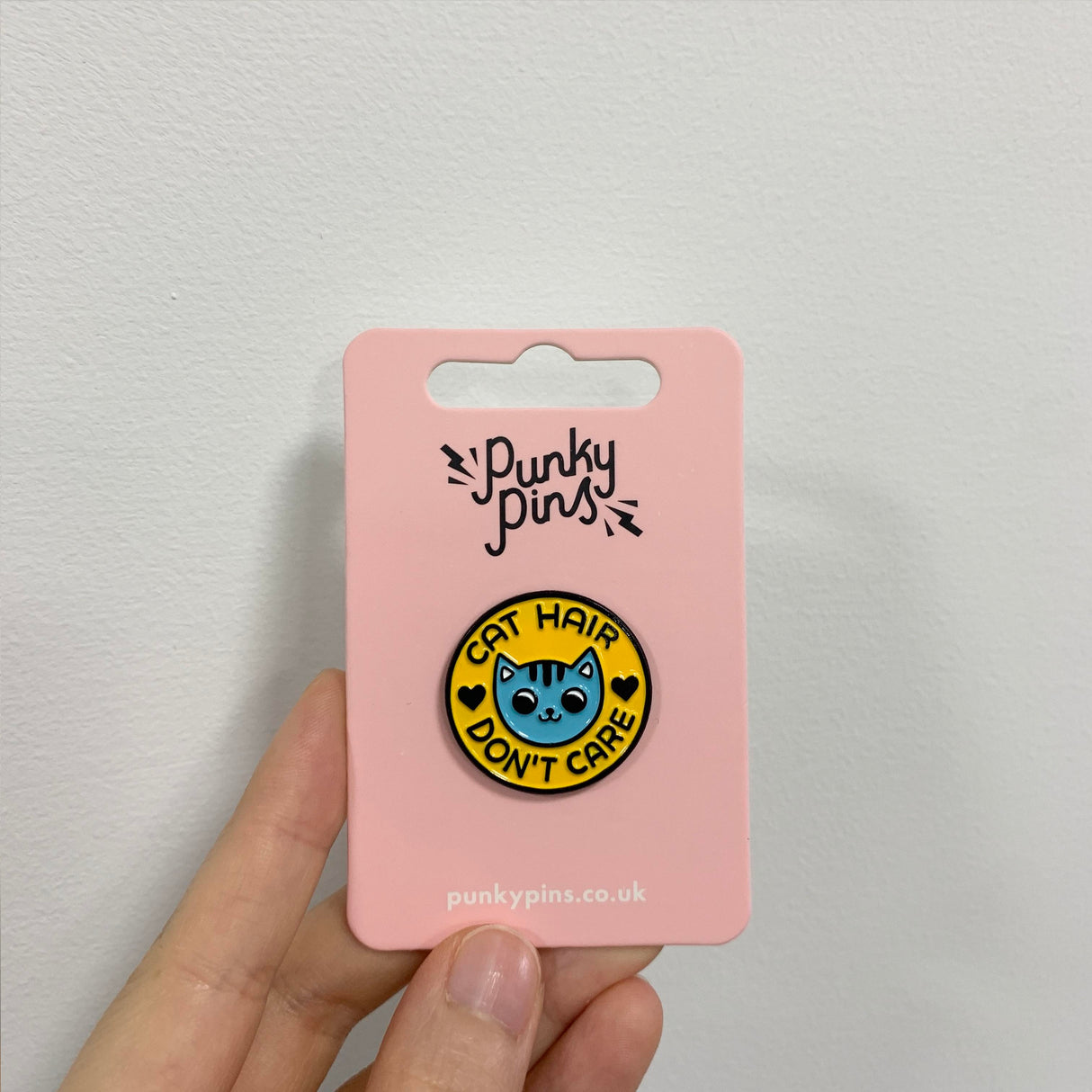 Cat Hair Don't Care Soft Enamel Pin