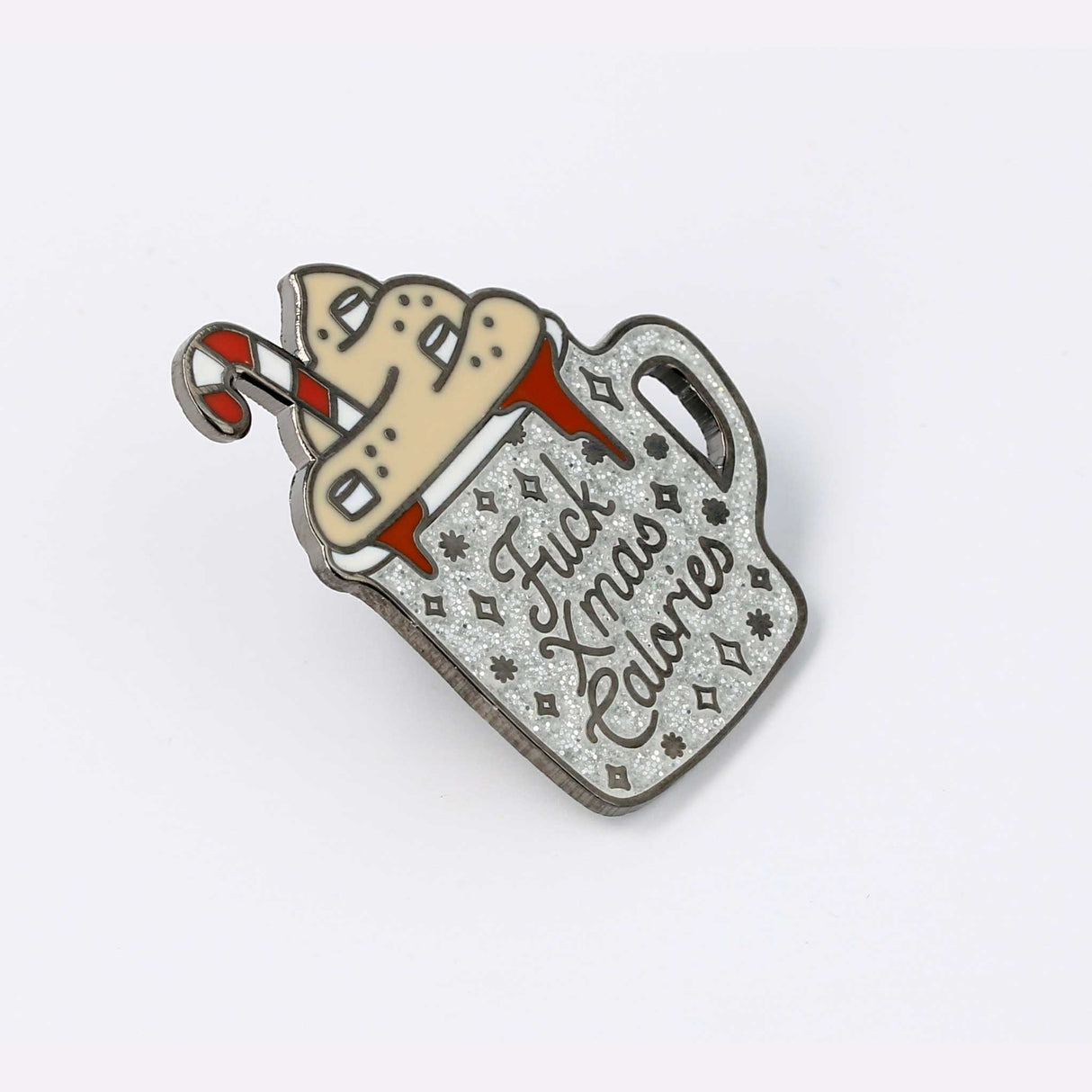 Fuck Christmas Calories Enamel Pin