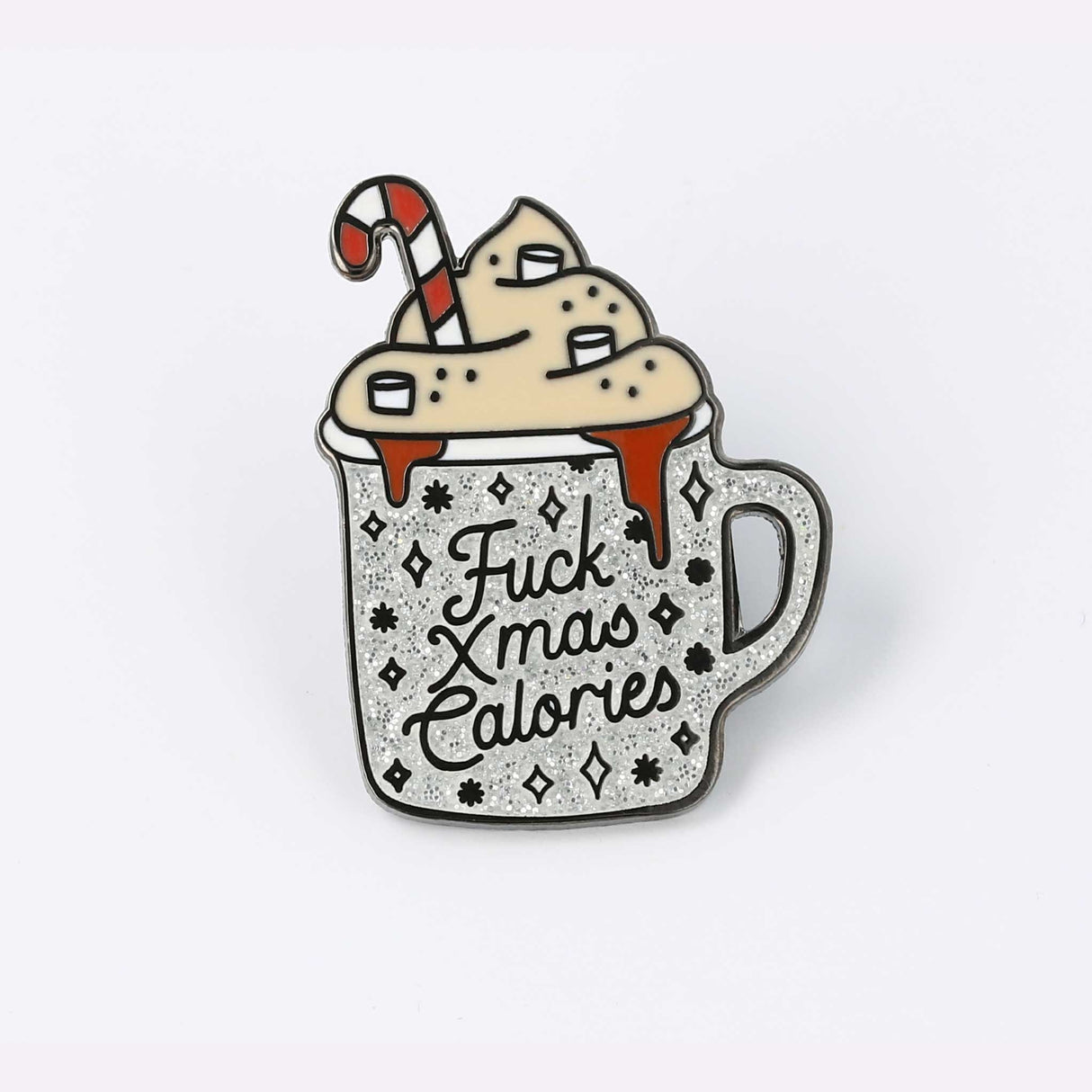 Fuck Christmas Calories Enamel Pin