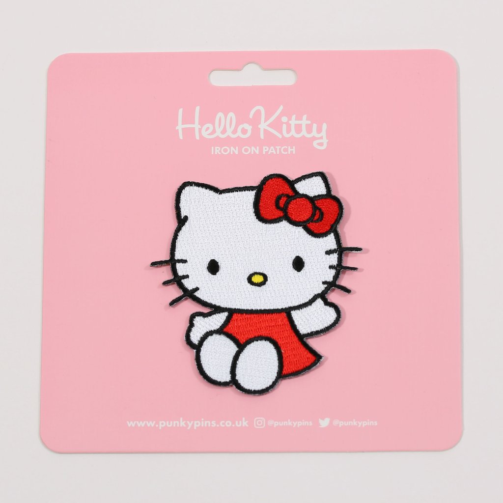 Hello Kitty Wave Iron On Patch