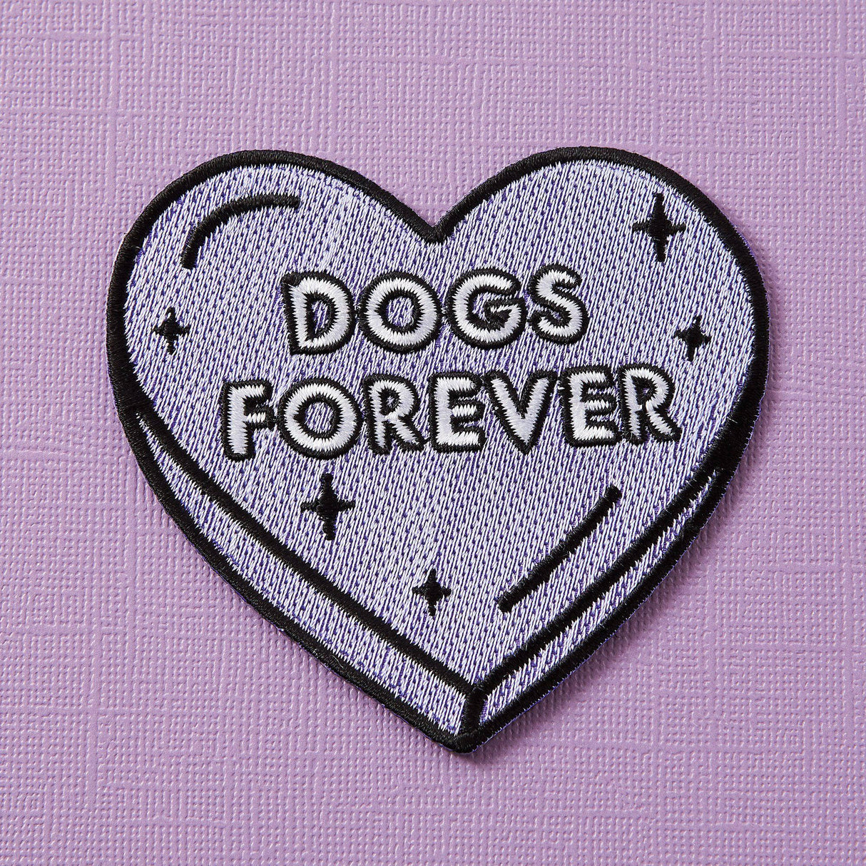 Punky Pins Dogs Forever Iron On Patch