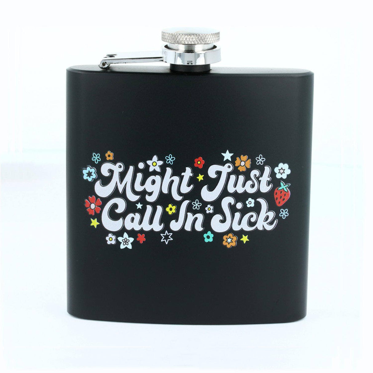 Punky Pins Might Just Phone In Sick Hip Flask