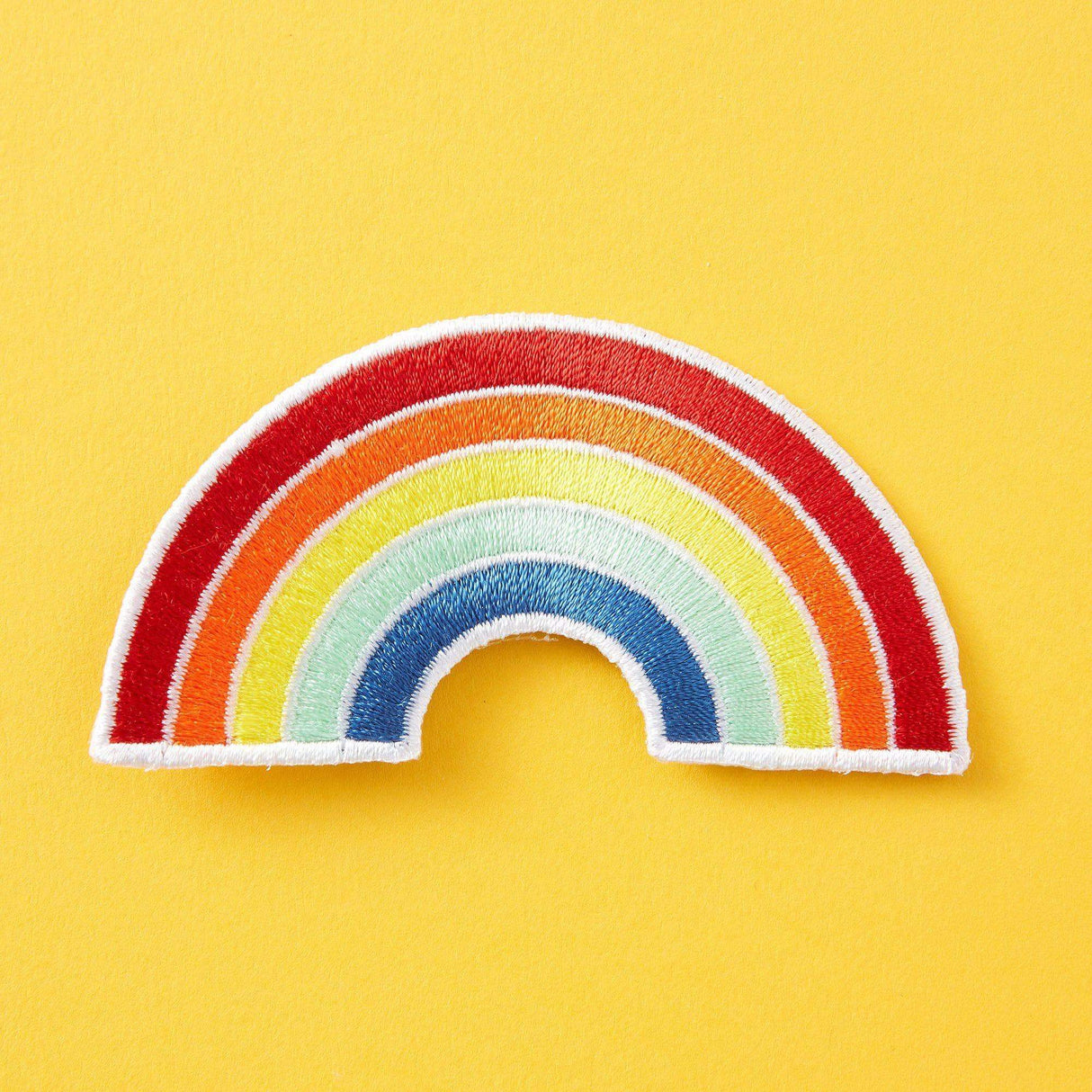 Punky Pins Rainbow Embroidered Iron On Patch