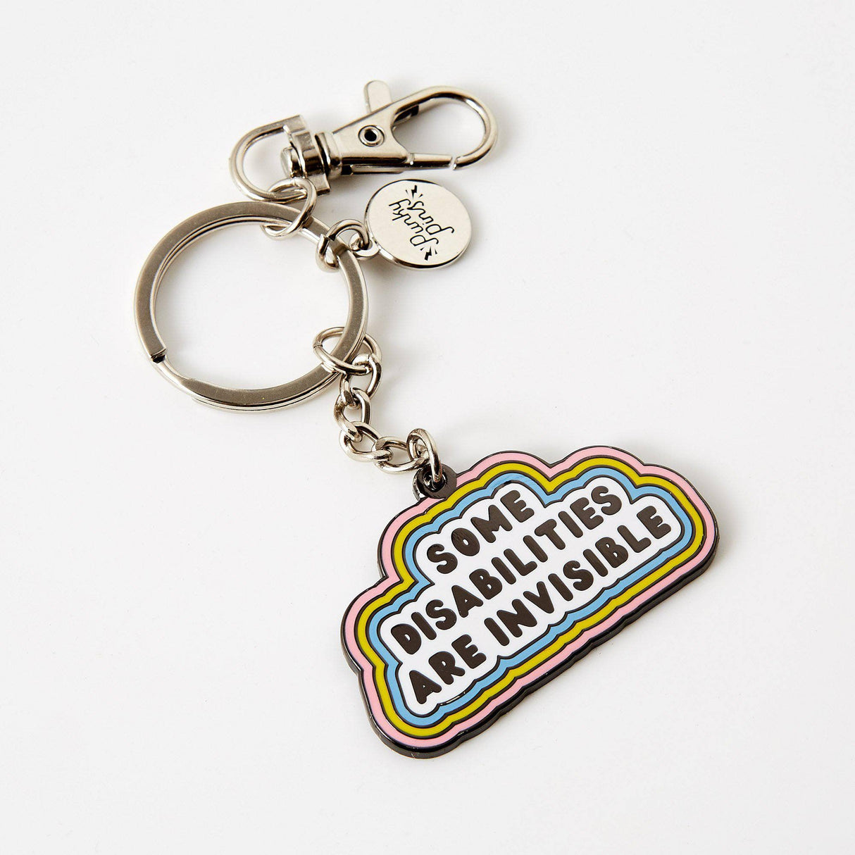 Punky Pins Some Disabilities Are Invisible Hard Enamel Keyring