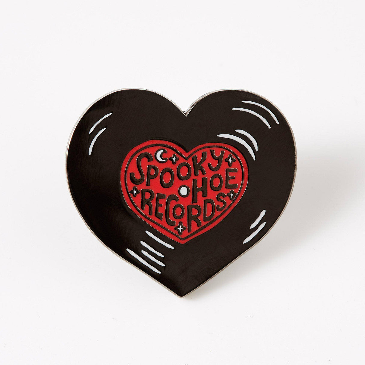 Punky Pins Spooky Hoe Records Enamel Pin