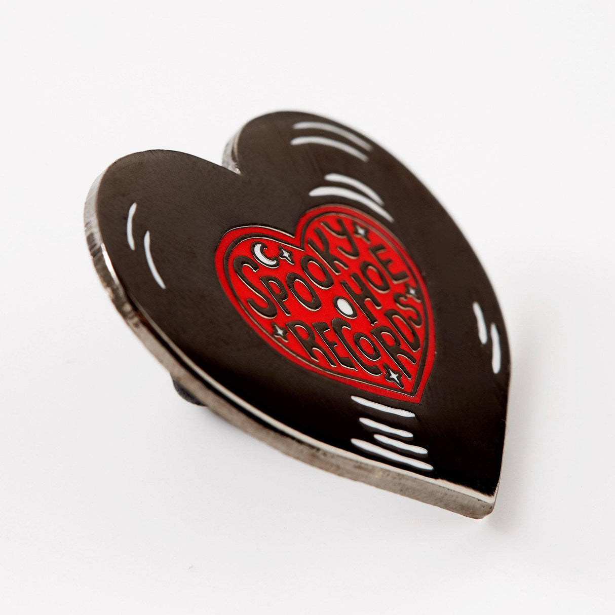 Punky Pins Spooky Hoe Records Enamel Pin