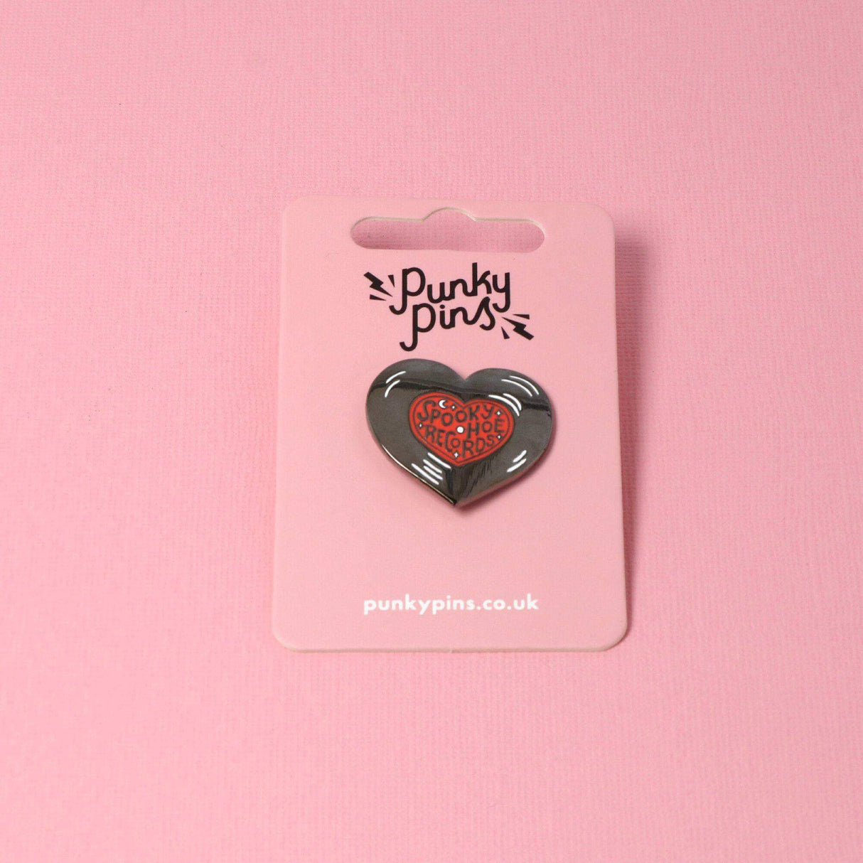 Punky Pins Spooky Hoe Records Enamel Pin