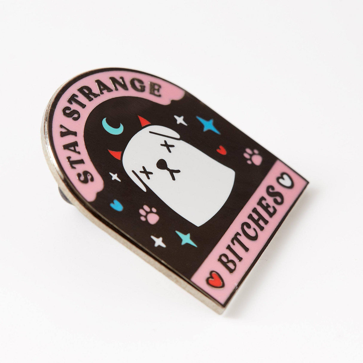 Punky Pins Stay Strange Bitches Enamel Pin