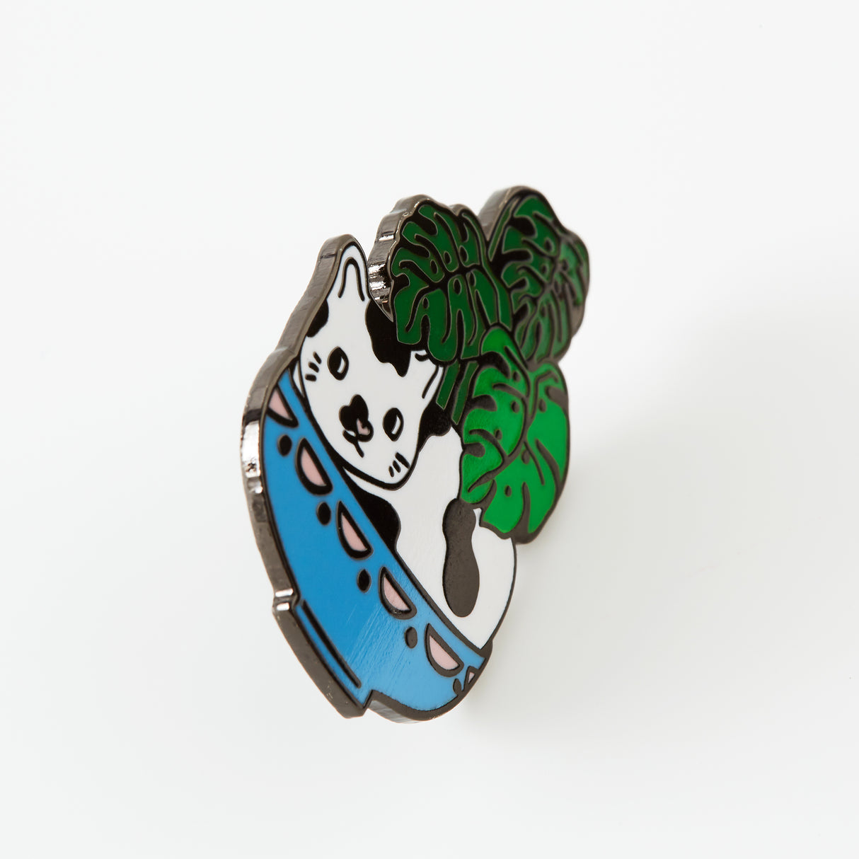 Cat Plant Enamel Pin