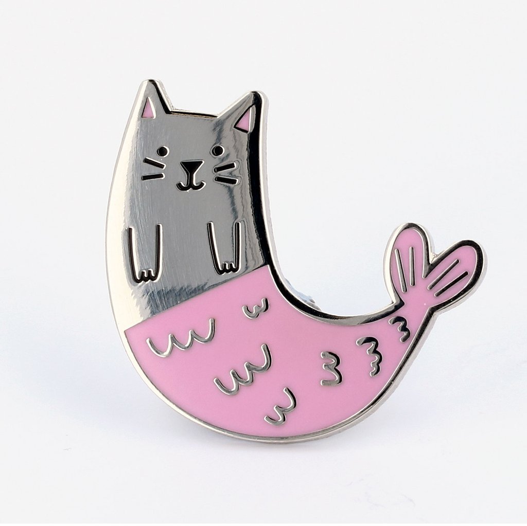 Purrmaid Enamel Pin