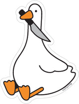 Stabby Goose Vinyl Sticker