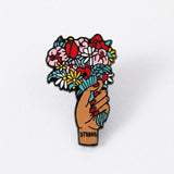 Raise Your Flowers Enamel Pin