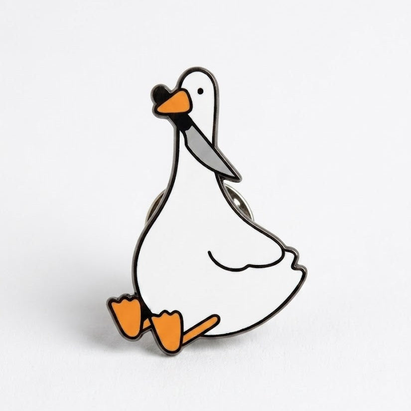 Stabby Goose Enamel Pin