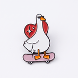 Skater Goose Enamel Pin
