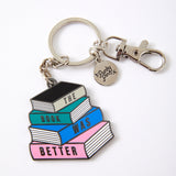 The Book Was Better Enamel Keyring