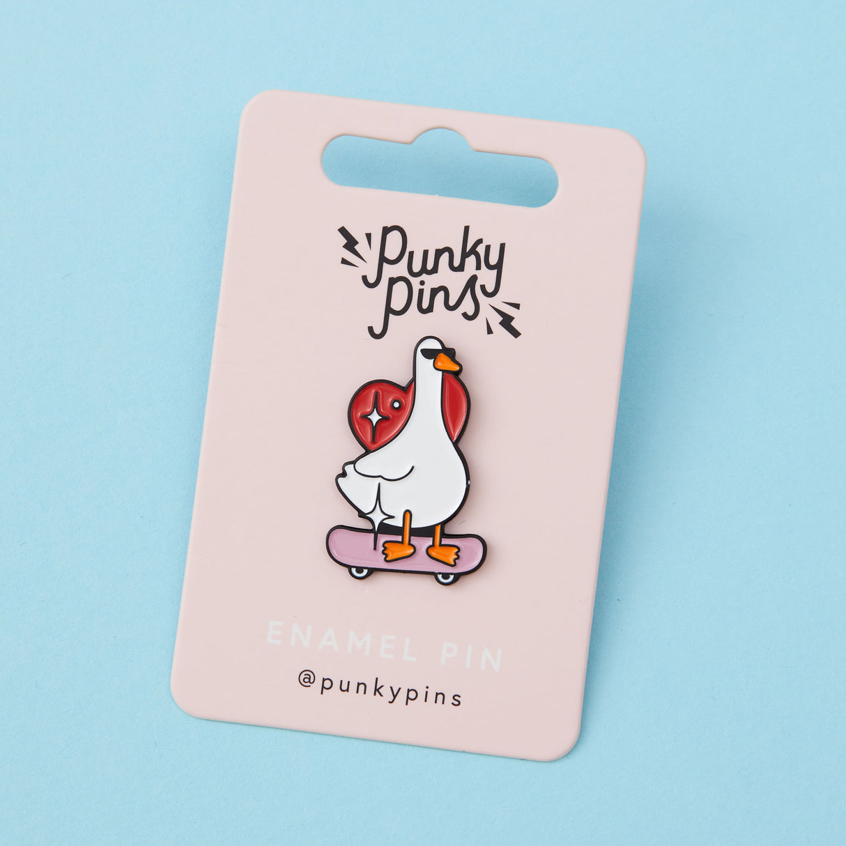 Skater Goose Enamel Pin