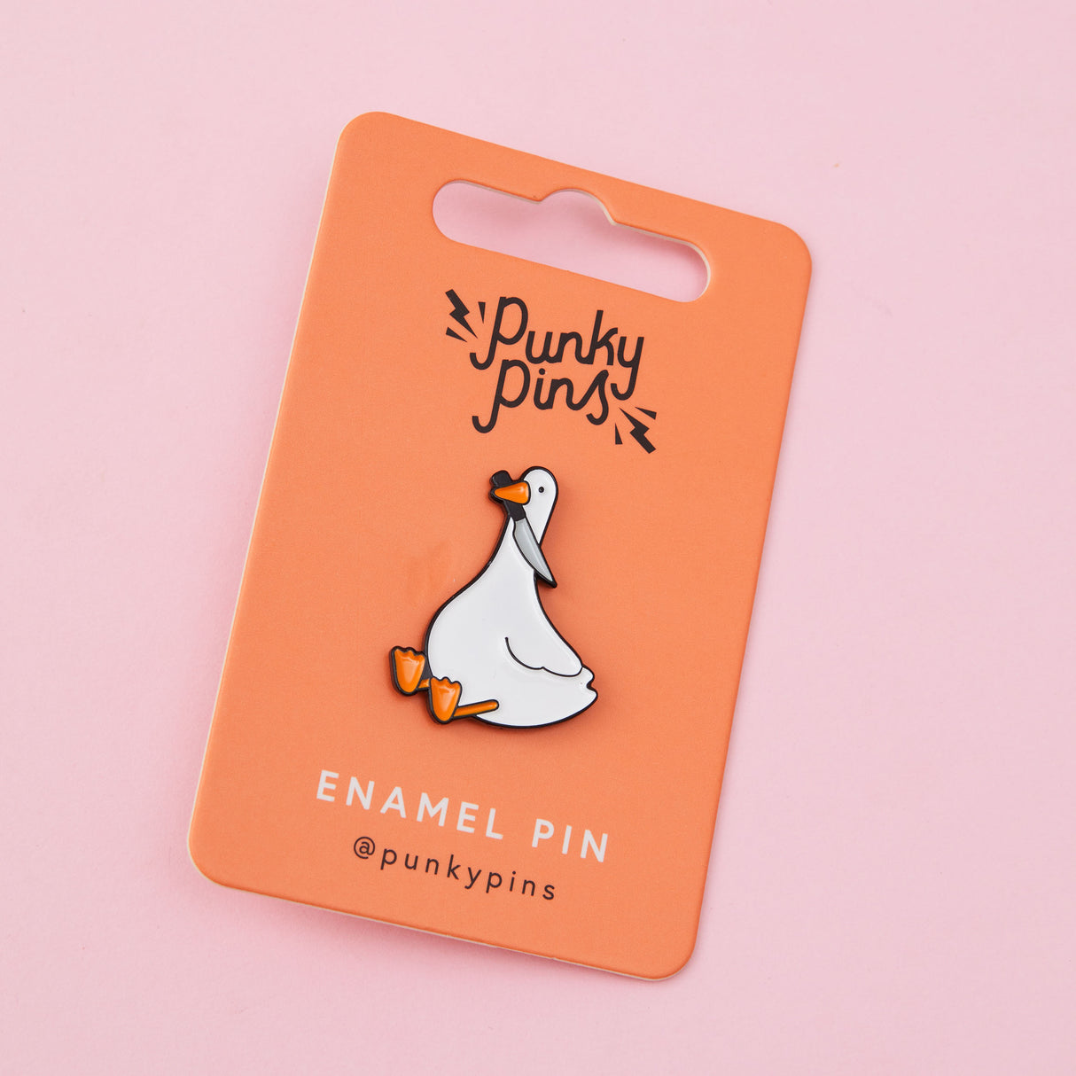 Stabby Goose Enamel Pin