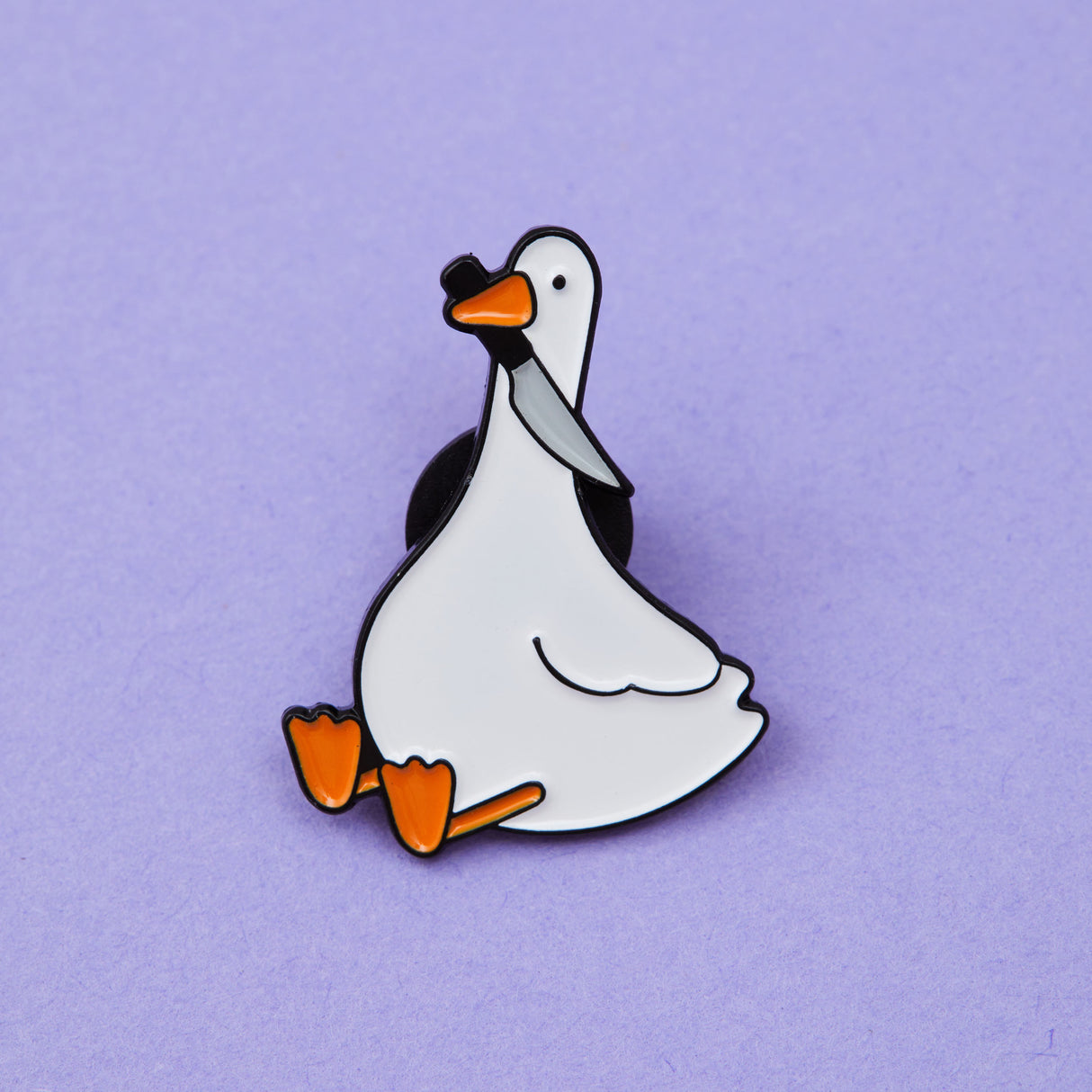 Stabby Goose Enamel Pin