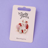 Cowgirl Pony Glitter Enamel Pin