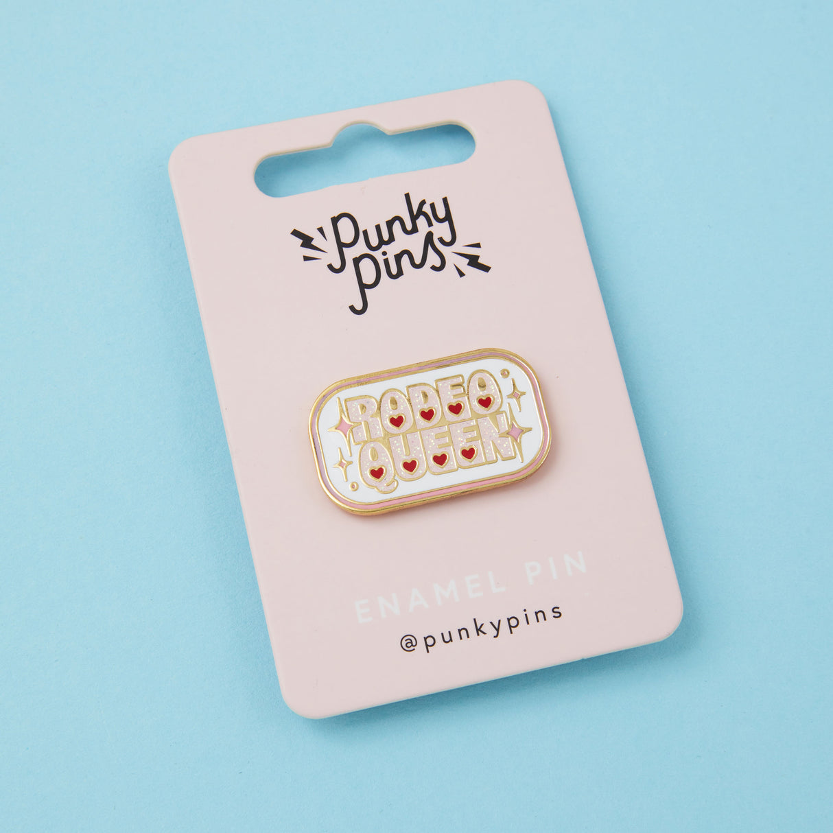 Rodeo Queen Glitter Enamel Pin