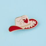 Cowboy Hat Glitter Enamel Pin