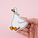 Stabby Goose Vinyl Sticker