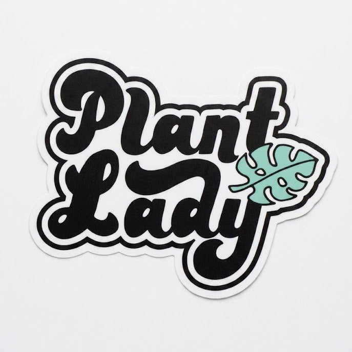 Plant Lady Die Cut Vinyl Sticker