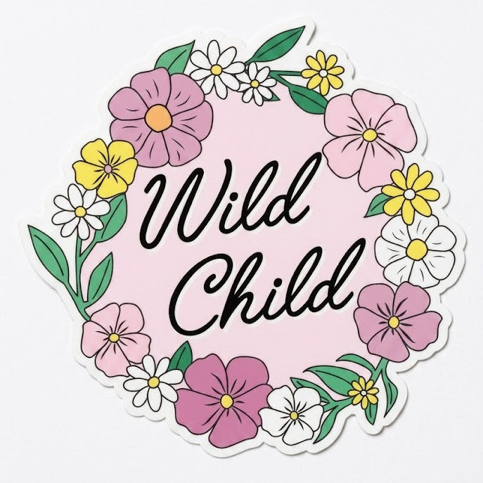 Wild Child Die Cut Vinyl Sticker