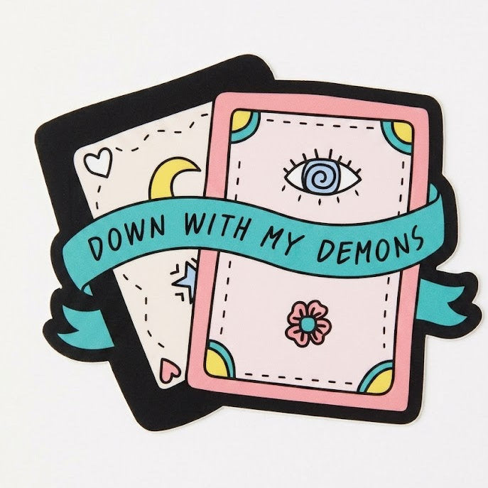 Down With My Demons Laptop Sticker